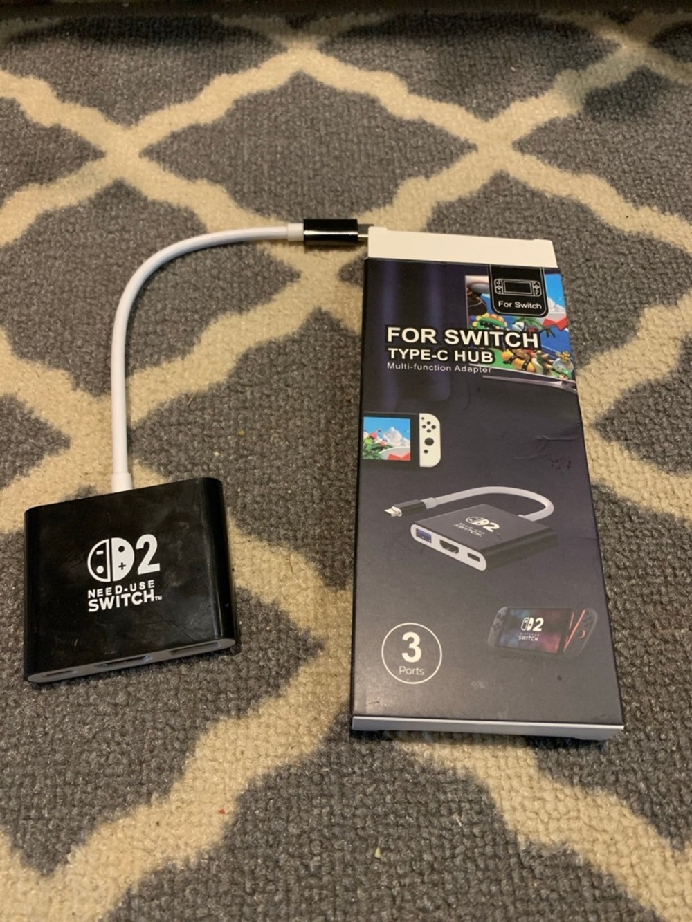 TV Dock Compatible with Nintendo Switch 1 Switch 2 multi function adapter type C